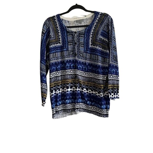 Joseph A. Top Women's Size XL Button Up Sweater Lightweight Long Sleeve Blue
PL - Picture 1 of 7